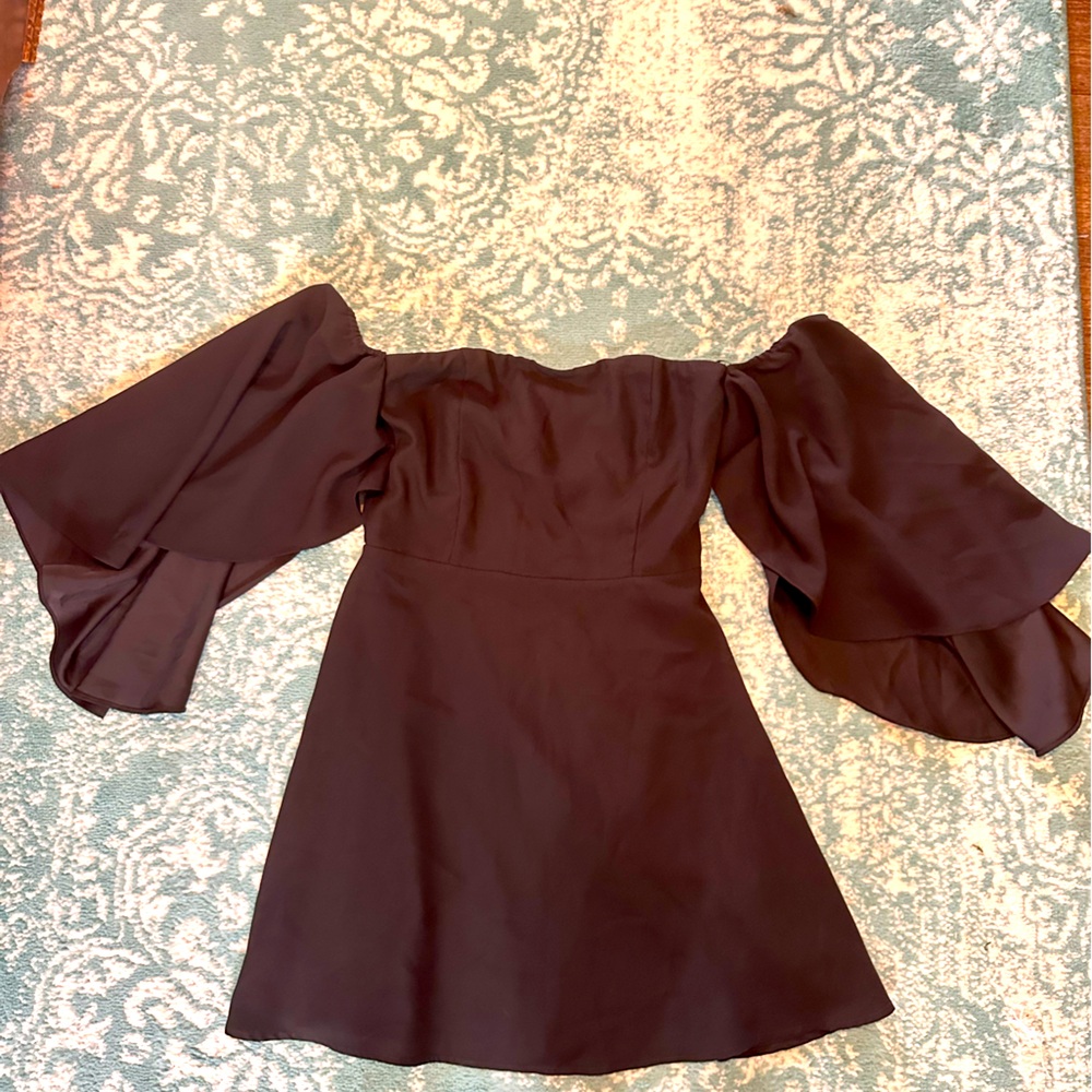 Lulu's off the shoulder bell sleeve mini dress